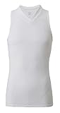 [フリーズテック] 氷撃 タンクトップ Vネックシャツ (Mサイズ) ホワイト (パフォーマンスライン)