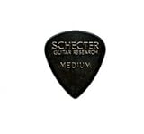 Schecter ナイロンピック SPT-MN10BK ティアドロップ型 Medium×10枚セット