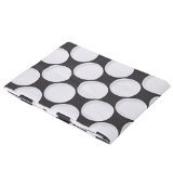 Dots/Pin Stripes Grey Large Dots Crib Fitted Sheet by Bacati