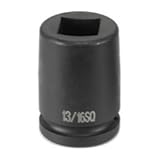 Grey Pneumatic (3313S) 3/4' Drive x 13/16' 4-Point Square Socket [並行輸入品]