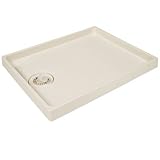 テクノテック スタンダード防水パン 排水口位置:中央(C) アイボリーホワイト W780×D640×H63mm （TP-780C）　1台