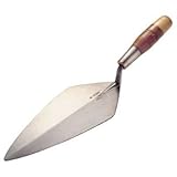 Kraft Tool RO316-10 W. Rose Narrow London Brick Trowel with Leather Handle (Standard Shank), 10-Inch