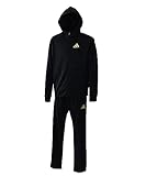 [アディダスコンバットスポーツ] 正規品 ジャージ トラックスーツ セットアップ 上下セット TR-74 メンズ ユニセックス (M, Black/Gold)