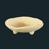 信楽焼 山草足付深皿 白４号/植木鉢 【10個入り】 素焼き 〔ガーデニング用品/園芸〕