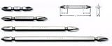 コーケン 1/4(6.35mm)H プラス両頭ビット(14mm溝/マグネット付/ブリスターパック入) 全長110mm No.2 2本入 E4D110-P02B