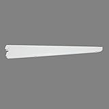 Welland 2ピースTwintrackブラケットロックホワイトシェルフブラケット 12-inch ホワイト 3005WHT