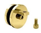 クロムHydroslide 90度glass-to-slidingトラックコネクター ブラス HYDG90BR