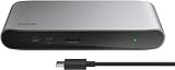 Belkin 5-in-1 Thunderbolt 4ドッキングステーション 40Gbpsデータ転送 96W PD対応 デュアル4K/60Hz シングル8K/30Hz 150W電源ユニット&TB4ケーブル(0.8m)付属 INC013qcSGY