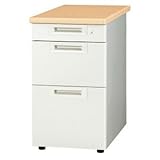 脇机 天板メープル RJデスクII シリーズ PLUS 3段 RJ-047D-3 事務机 日本製 組立無料