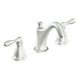 Moen CA84440SRN Double Handle Widespread Bathroom Faucet from the Caldwell Collection, Spot Resist B