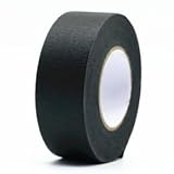 Copeflap マスキングテープ 黒 幅広 幅25mm 長さ50m 塗装用 養生テープ 剥がしやすい (ブラック)