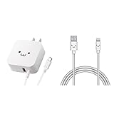 【ライトニングケーブルセット】 エレコム AC充電器/microBケーブル一体型/2.4A出力/1.5m/ホワイトフェイス + Lightningケーブル 1.2m ホワイト MPA-FUAL12CWH