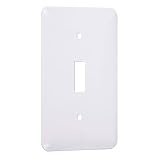 hubbell-bellプリンセスメタリック1 Toggle Wallplate with ホワイト WRW-T 1