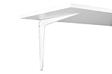 John Sterling RP-0026-12X14WT Rbr Utility Bracket, White, 12-Inch by 14-Inch by John Sterling