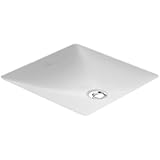 Undercounter洗面台、13 3 / 8 " x 13 3 / 8インチ、正方形