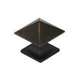 Designers Impressions SZEL1-3-ORB Oil Rubbed Bronze Square Zinc Cabinet Knob by Designers Impression