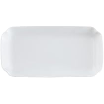 Amazon.co.jp: ゆとりの空間 栗原はるみ 花型 長角皿 白磁