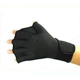 A-CRAFT パドル グローブ サーフグローブ サーフィン ネオプレン ダイビング 水かき ブラック (ブラックLサイズ)