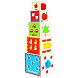 Hape - Early Explorer - Pyramid of Play Wooden Nesting Block Set