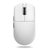 ATK VXE Dragonfly R1 ワイヤレスゲーミングマウス 45g PAW3395 26000 DPI トライモード（2.4G/Bluetooth/有線）4000Hz ポーリングレート (R1 SE+, ホワイト)