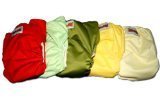 BubuBibi Bamboo Pocket Snaps Cloth Diaper/ Nappy - OS - Original 2.0 - Package of 6 NEUTRAL by BubuB