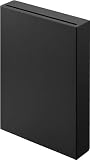 山崎実業(Yamazaki) マグネット 貯金箱 ブラック 本体：W14.8×D3.7×H21.2cm タワー tower シンプルデザイン 縦置き 横置き 1910