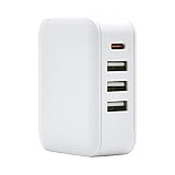 ラスタバナナ AC充電器 タイプC PD対応 パワーデリバリー タイプA×3ポート ハイパワー 32ワット 急速充電 高速充電 コンセント AC 32W Type-C Power Delivery Type-A ホワイト iPhone スマホ スマートフォン 海外対応 RACC3A32W01WH