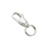 FUSSED ロブスター金具 シルバー925 アクセサリーパーツ 1個セットネックレスブレスレット接続バックル手作りアクセサリー