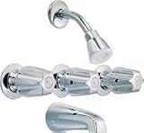 Proplus 114135 Tub & Shower Faucet Chrome with Chrome Handles [並行輸入品]