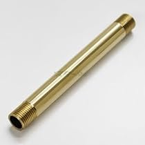インド　真鍮水パイプ基部 Amazon.co.jp: M10ネジ付きパイプ 真鍮製 全長90mm M10 THREADED