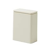 ideaco(イデアコ) ゴミ箱 フタ付き サンドホワイト 3L TUBELOR medium flap(チューブラー ミディアムフラップ)