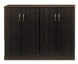 PlazaⅡ プラザⅡ 日本製 靴箱 120LシューズBOX (ブラック)