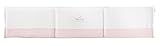 PETIT PRAIA Piu Piu Rosa 100 Percent Printed Soft Cotton Bumper (70 cm, White/Pink/Lilac) by Petit P
