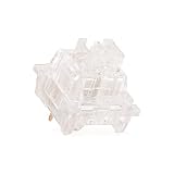 Outemu カスタムスイッチ 3ピン RGB サイレント/クリック/リニア/タクタイル 潤滑済みスイッチ ゲーム用メカニカルキーボード用 (Color : Transparent, Size : 90PCS)