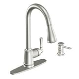 Moen ca87020srsキッチン蛇口with Pulloutスプレーからのランカスターコレクションスポット、Resistステンレス