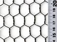 吉田隆 ビニール亀甲網 450ｍｍ巾×１ｍ ブラック０．８５×１６ｍｍ