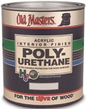 Old Masters 75404 Water Based Polyurethane Gloss Size, 1 quart by Old Masters