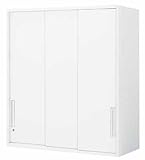 コクヨ　エディア　収納システム　高さ1050mmタイプ　上置き　3枚引き違い戸　幅800×奥行き450mm カラー:SAW（ホワイト）