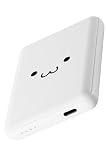 エレコム モバイルバッテリー 15W 5000mAh Type-C 1ポート 入出力 小型 軽量 しろちゃん DE-C48-5000WF