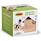 Edushape Wood-Like Soft Blocks, Wood, 30-Piece