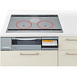 Panasonic 2口 IH クッキングヒーター+ラジエント 「スクエアデザインプレート」 キッチン用 商品