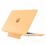 Ryo YXL MacBook Pro 14インチ ケース (M5/2025/A3426/A3427、M4/2024/A3112/A3185/A3401、M3/2023/A2918/A2992、M2/2023/A2779、M1/2021/A2442) 対応 スタンド 耐衝撃 マックブック カバー オレンジ