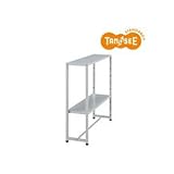 TANOSEE オリジナル サイドデスクワゴン キャスター付き（オプション棚取付仕様）