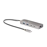 StarTech.com USB-Cハブ／3ポート／2x USB-A + 1x USB-C／USB 3.2 Gen 2／100W PDパススルー／有線LAN／高速転送 充電 軽量モデル 10G2A1C25EPD-USB-HUB