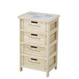 木製4段ボックス HF05-003(N)　68094 [並行輸入品]