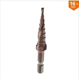 Sndy HSS トライアングルシャンクステップドリルビット穴あけカッター 3-12/4-12/4-22/6-24mm - 3-12mm