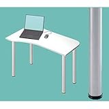 Garage パソコンデスク L型デスク D2 D2-I-ST 白 ホワイト