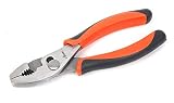 Tactix 700031T Slip Joint Plier, 160mm, Black/Orange [並行輸入品]