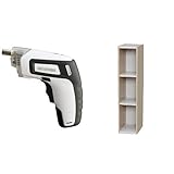『電動ドライバー 充電式 RD110-W ホワイト』と『ラック スペースユニット 幅20×奥行29×高さ88cm ホワイト/ライトメープル UB-9020』のセット