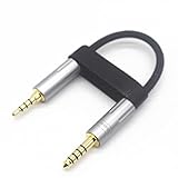 Youkamoo 4.4mmから3.5mm AUXオーディオケーブル 4.4mmから3.5mm バランスオス-オスコネクタ ヘッドホンアダプターケーブル 10cm 3.5mm バランス4極オス。